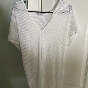 Beach Cover-Up with attached hood.